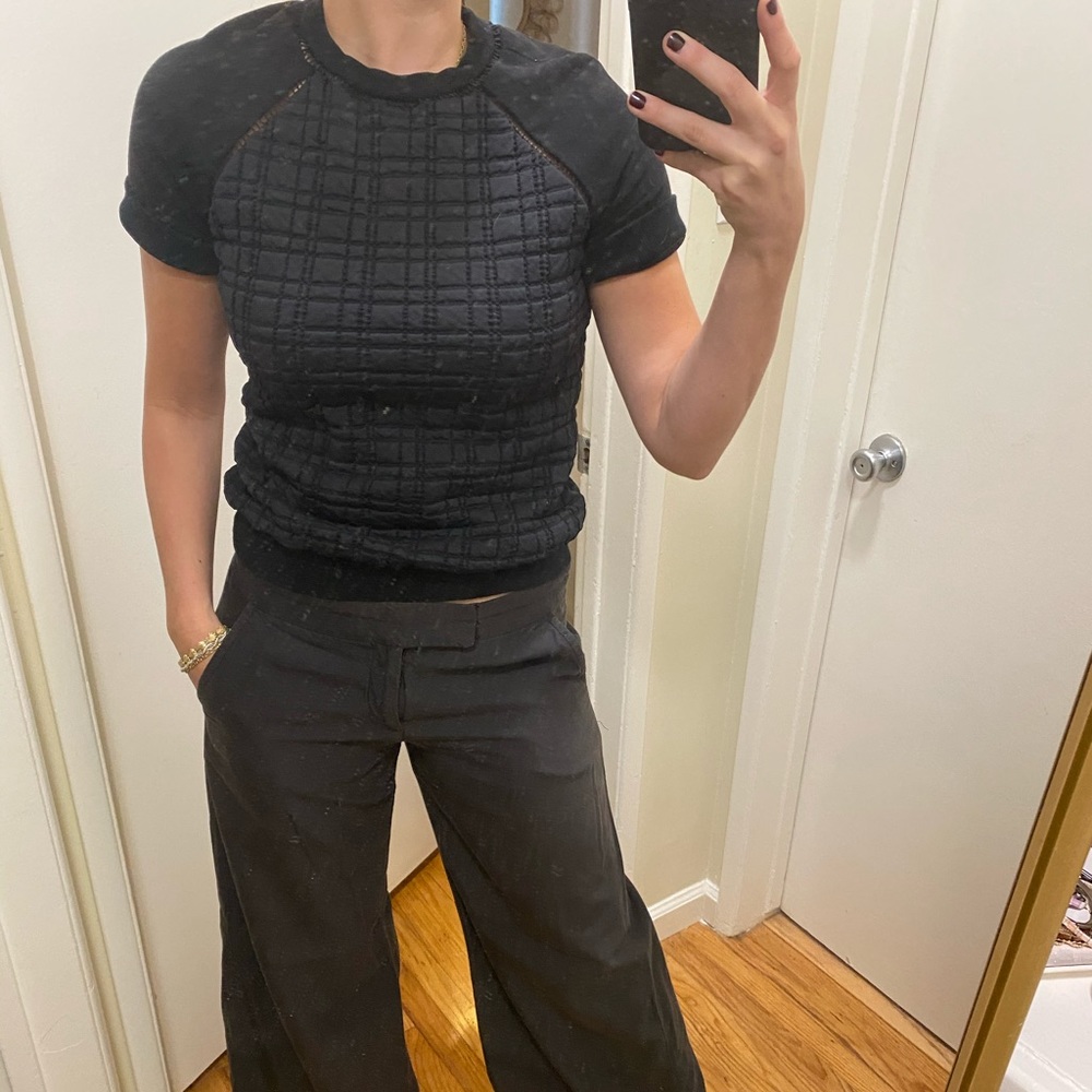 Marna Ro Quilted Short Sleeve Pullover